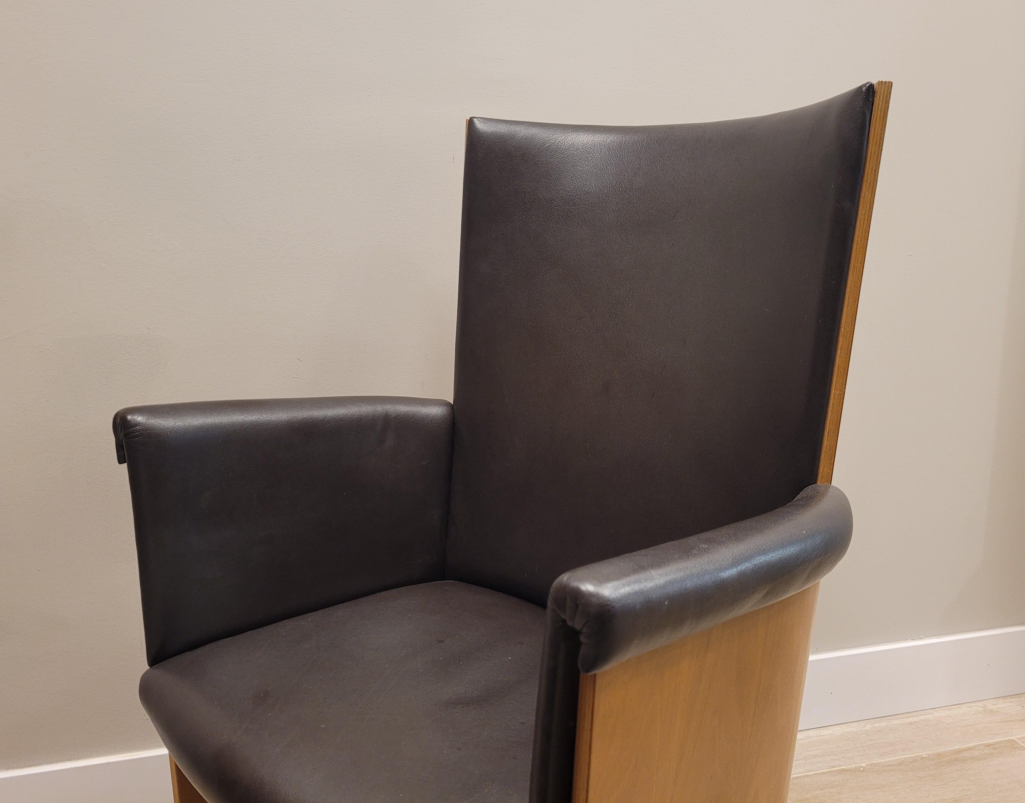 Paire italienne des années 90  Fauteuils Incontro 5080 Massimo & Lella Vignelli pour Bernini en vente 5