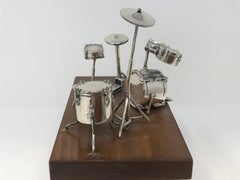 Italian 925 Silver Drum Set Fl-763