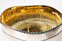 Italian 925 Sterling Silver Gilt Interior Centerpiece Bowl-Ventrella, Roma, 1970