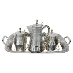 Italian 925 Sterling Silver Tea Set, Late 19th Century