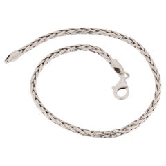 Italian 9kt White Gold Bracelet