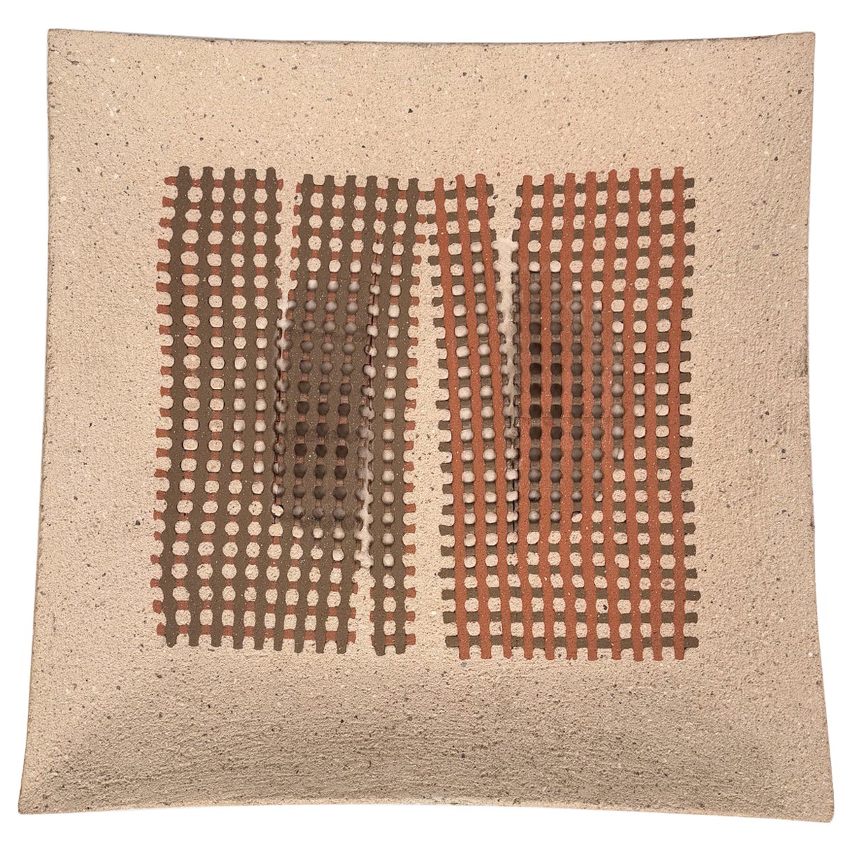 Italian Abstract Expressionist Ceramic Sculpture by Enrico Stropparo, 1980s For Sale