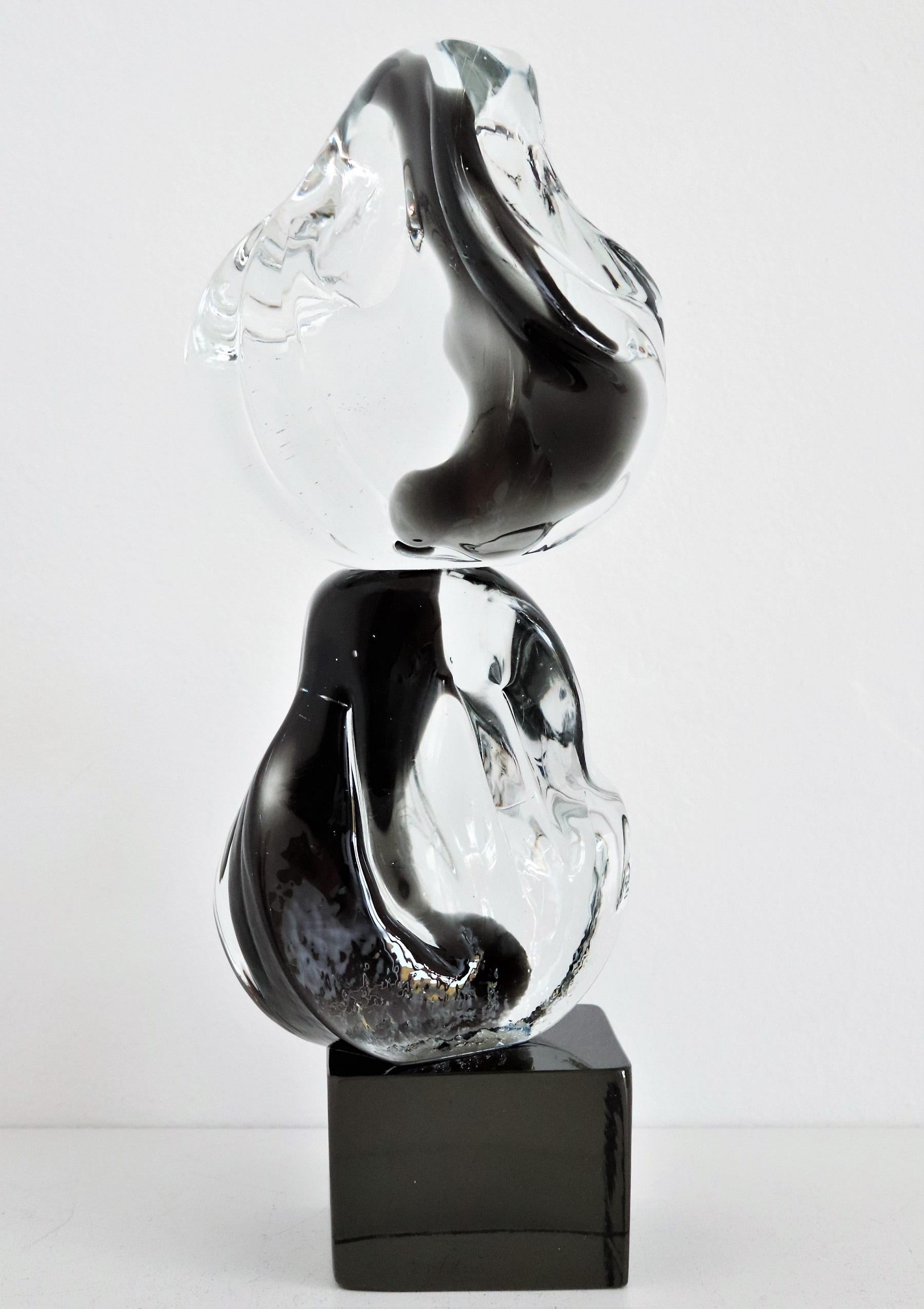 Late 20th Century Italian Abstract Murano Glass Sculpture by Livio Seguso, 1970s