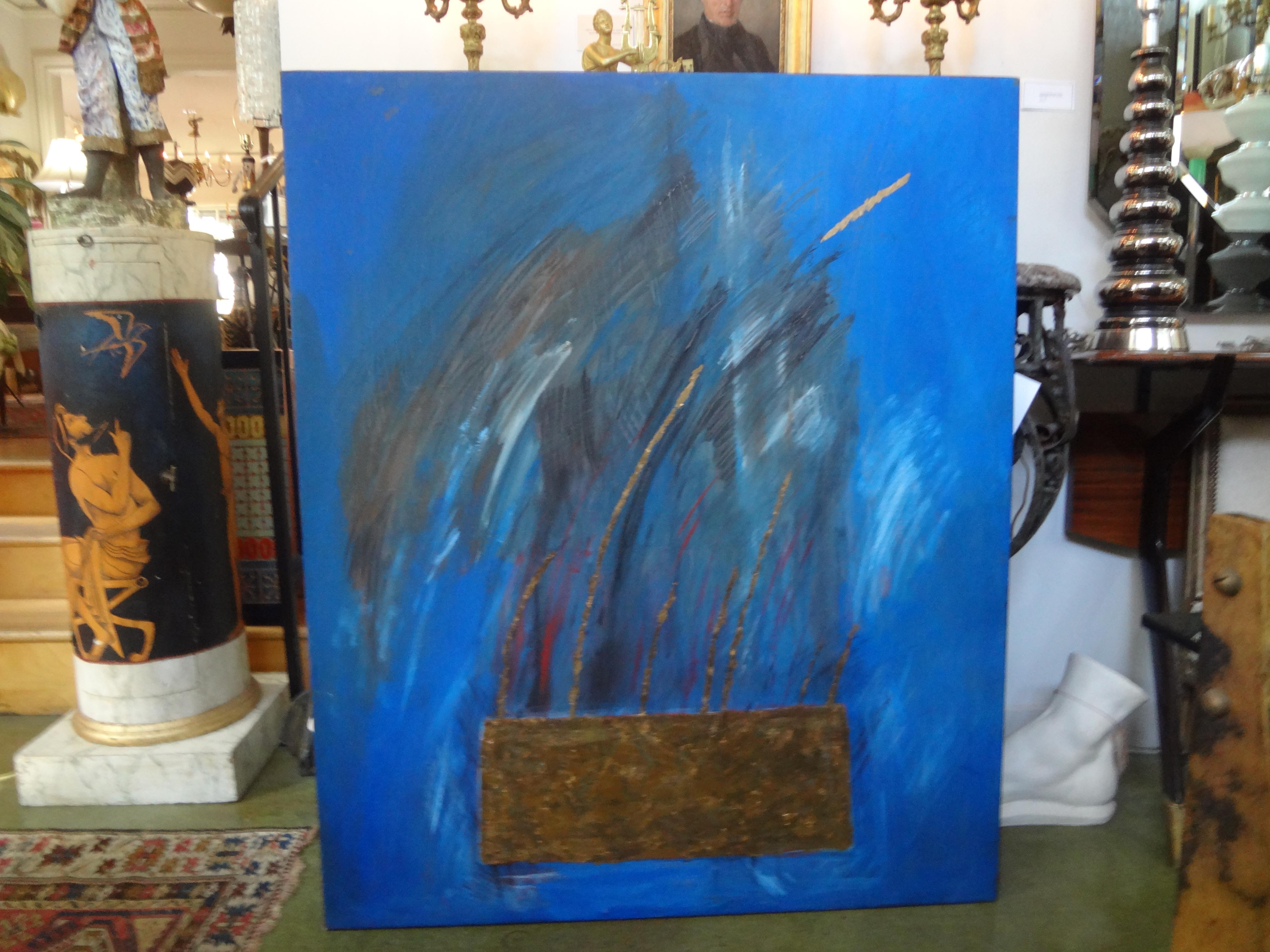 Italian abstract oil on canvas by Fausta Dossi, Milan, 2006.
Stunning abstract oil on canvas by noted Italian artist from Milan, Fausta Dossi, dated 2006.
Title: Arca dell'alleanza.
Copy of artist's gallery catalog included with the sale. See