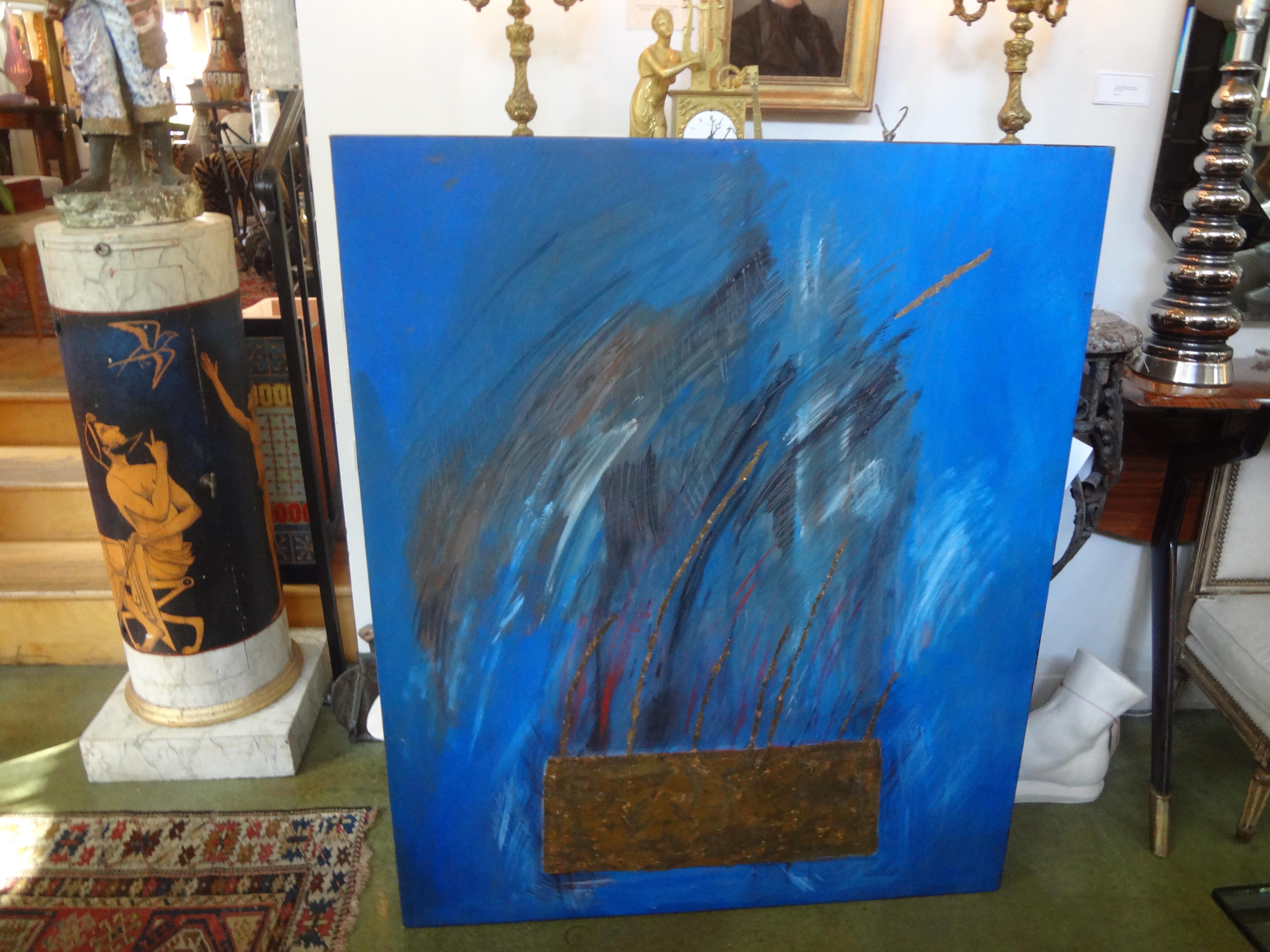 Modern Italian Abstract Oil on Canvas by Fausta Dossi, Milan, 2006 For Sale