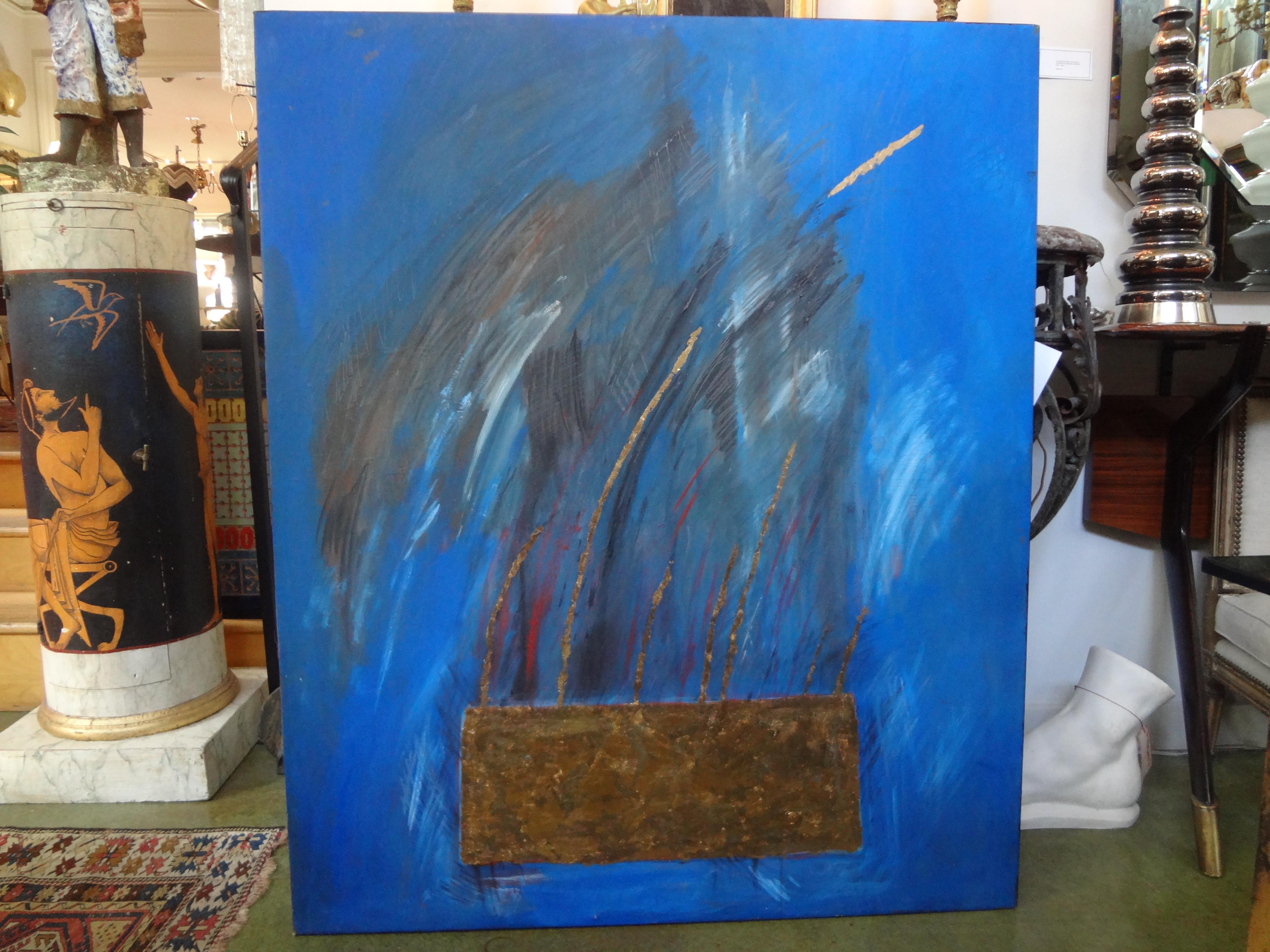 Contemporary Italian Abstract Oil on Canvas by Fausta Dossi, Milan, 2006 For Sale