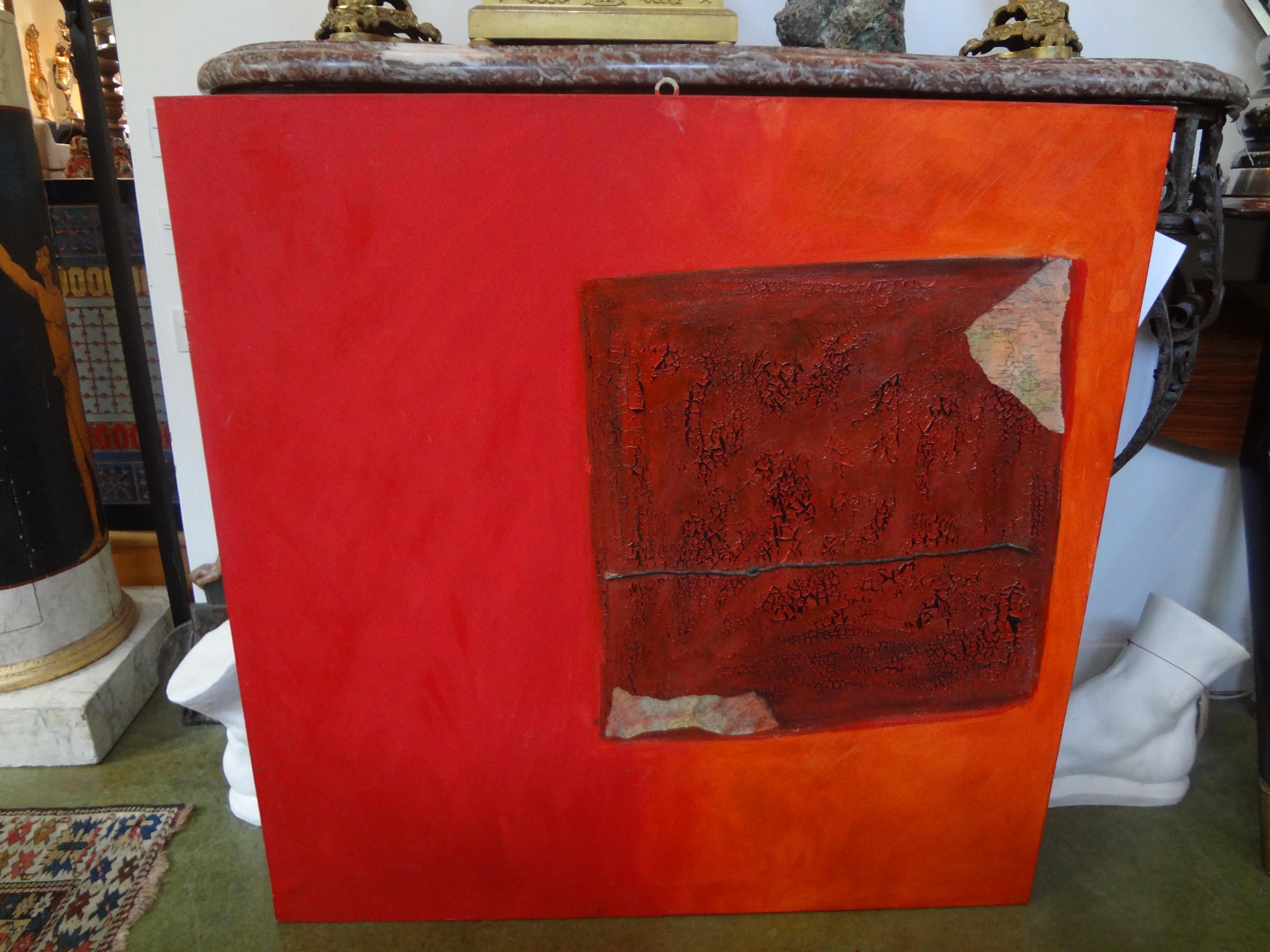 Stunning abstract oil on canvas by noted Italian artist from Milan, Fausta Dossi, dated 2005.
Title: Abbandono
Copy of artist's gallery catalog included with the sale. See attached photo.
Fausta Dossi's work is an open field in which actions