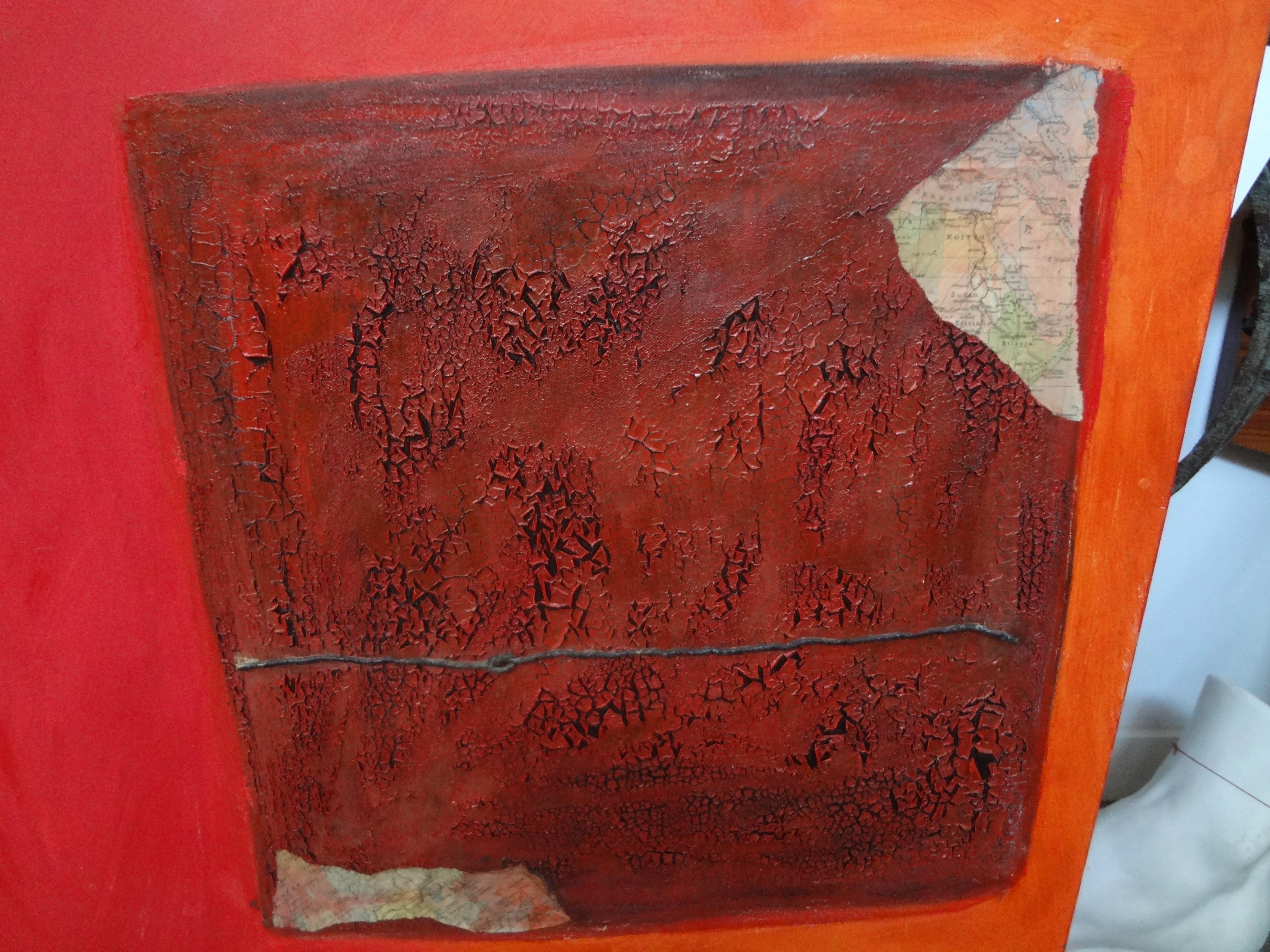 Modern Italian Abstract Oil on Canvas by Fausta Dossi, Milan, circa 2005