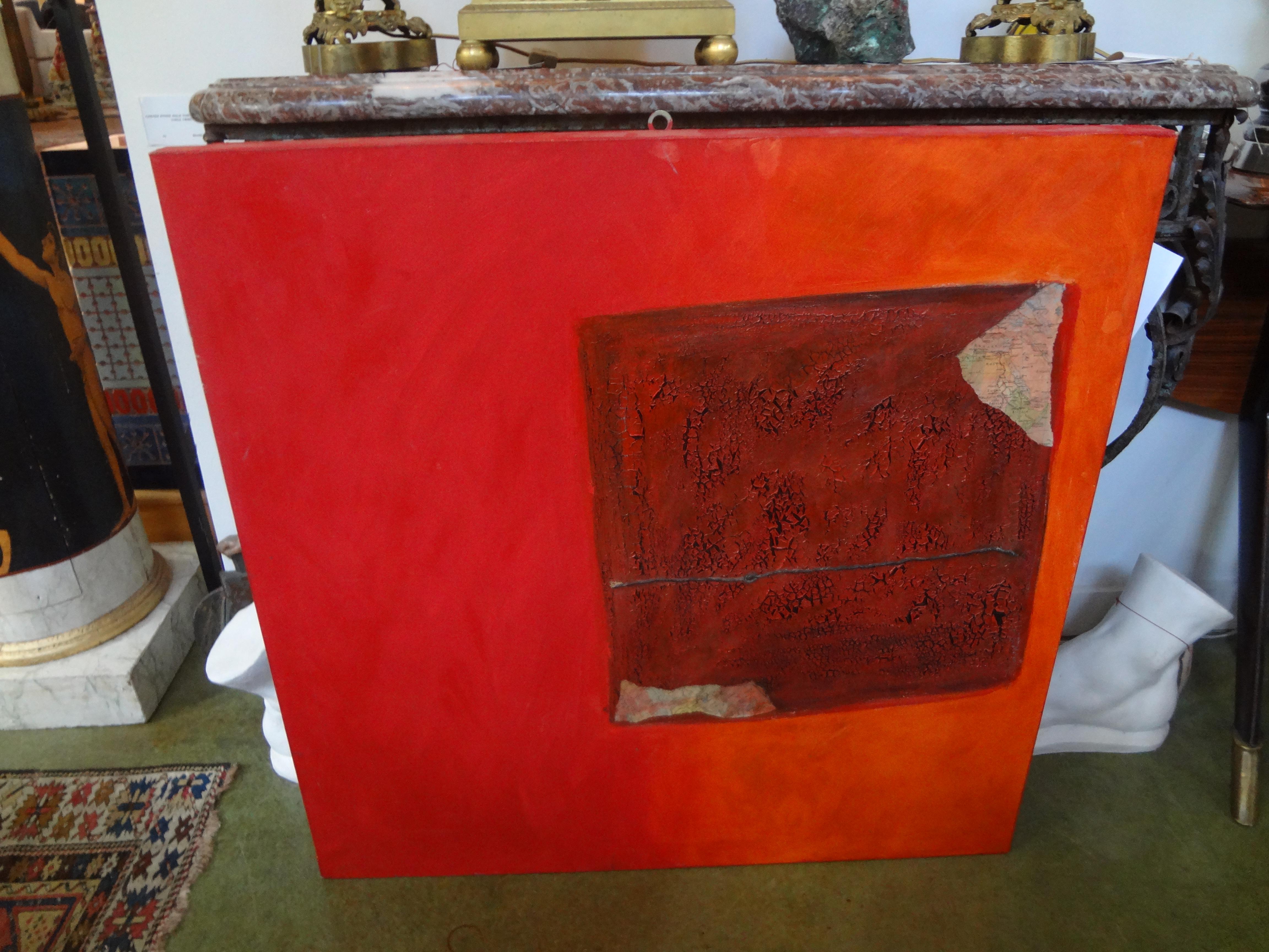 Contemporary Italian Abstract Oil on Canvas by Fausta Dossi, Milan, circa 2005
