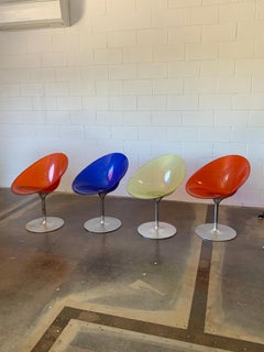 Italian Acrylic Swivel Chairs by Philippe Starck for Kartell