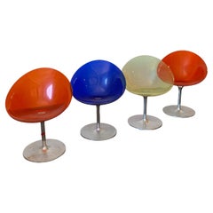 Italian Acrylic Swivel Chairs by Philippe Starck for Kartell