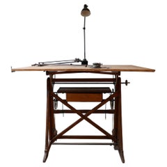 Vintage Italian Adjustable Architects Desk