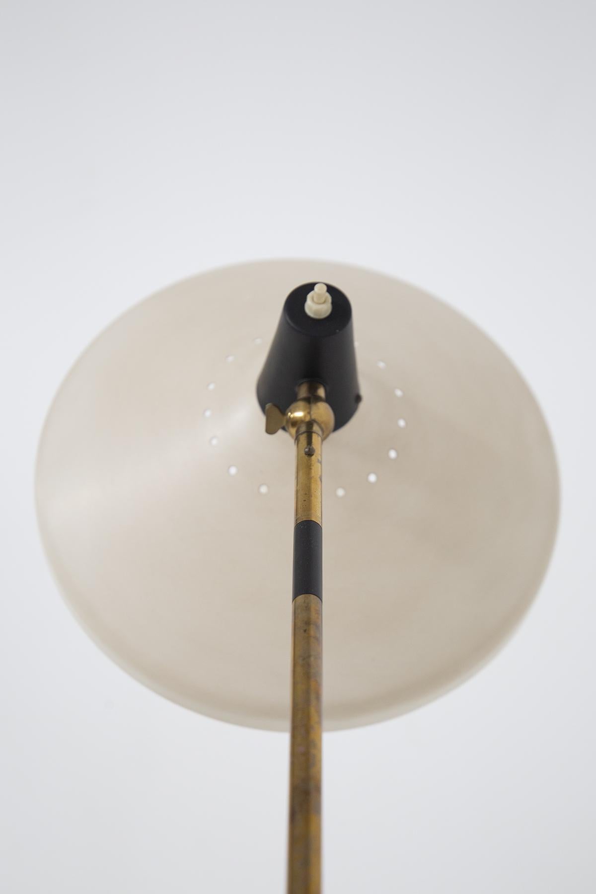 Italian Adjustable Brass and Marble Floor Lamp 6