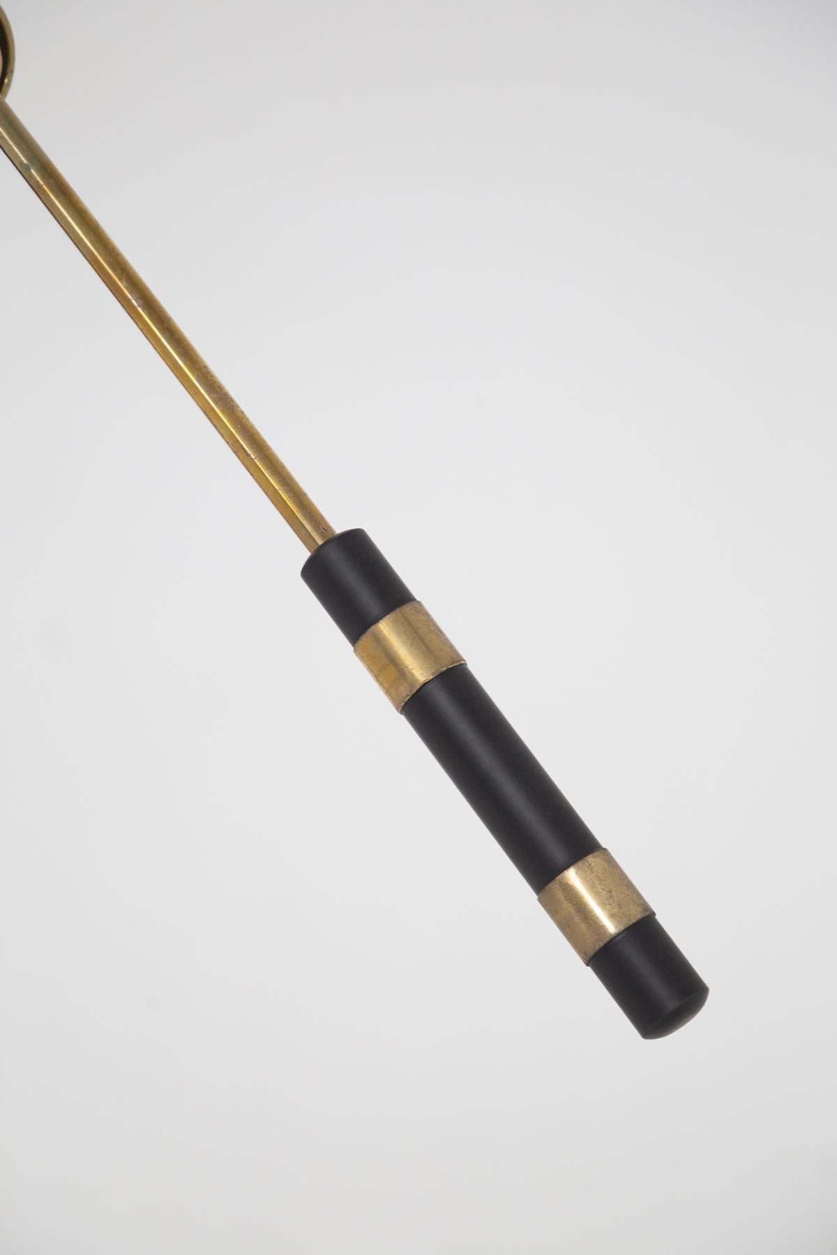 Italian Adjustable Brass and Marble Floor Lamp 2