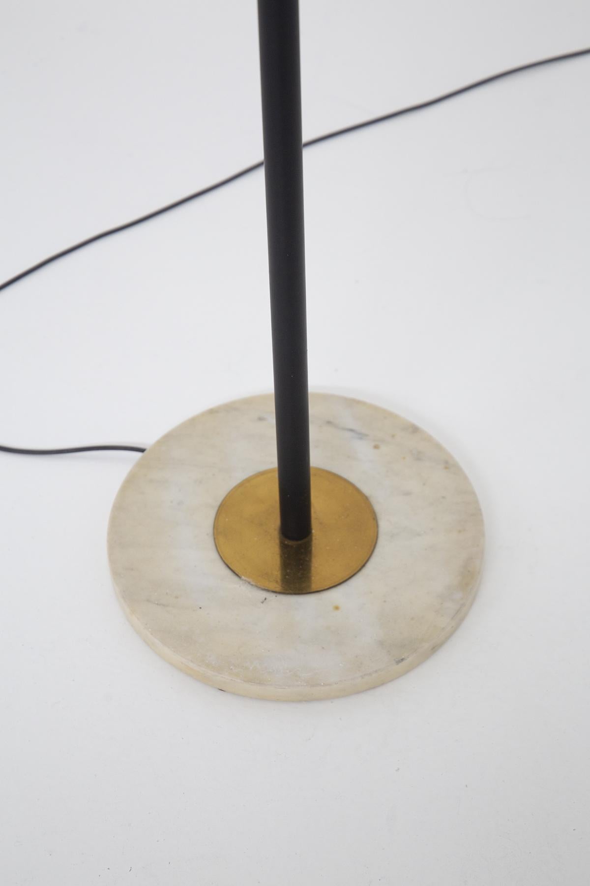 Italian Adjustable Brass and Marble Floor Lamp 3