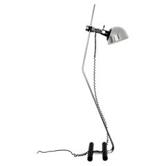Italian Adjustable Chromed Floor Lamp