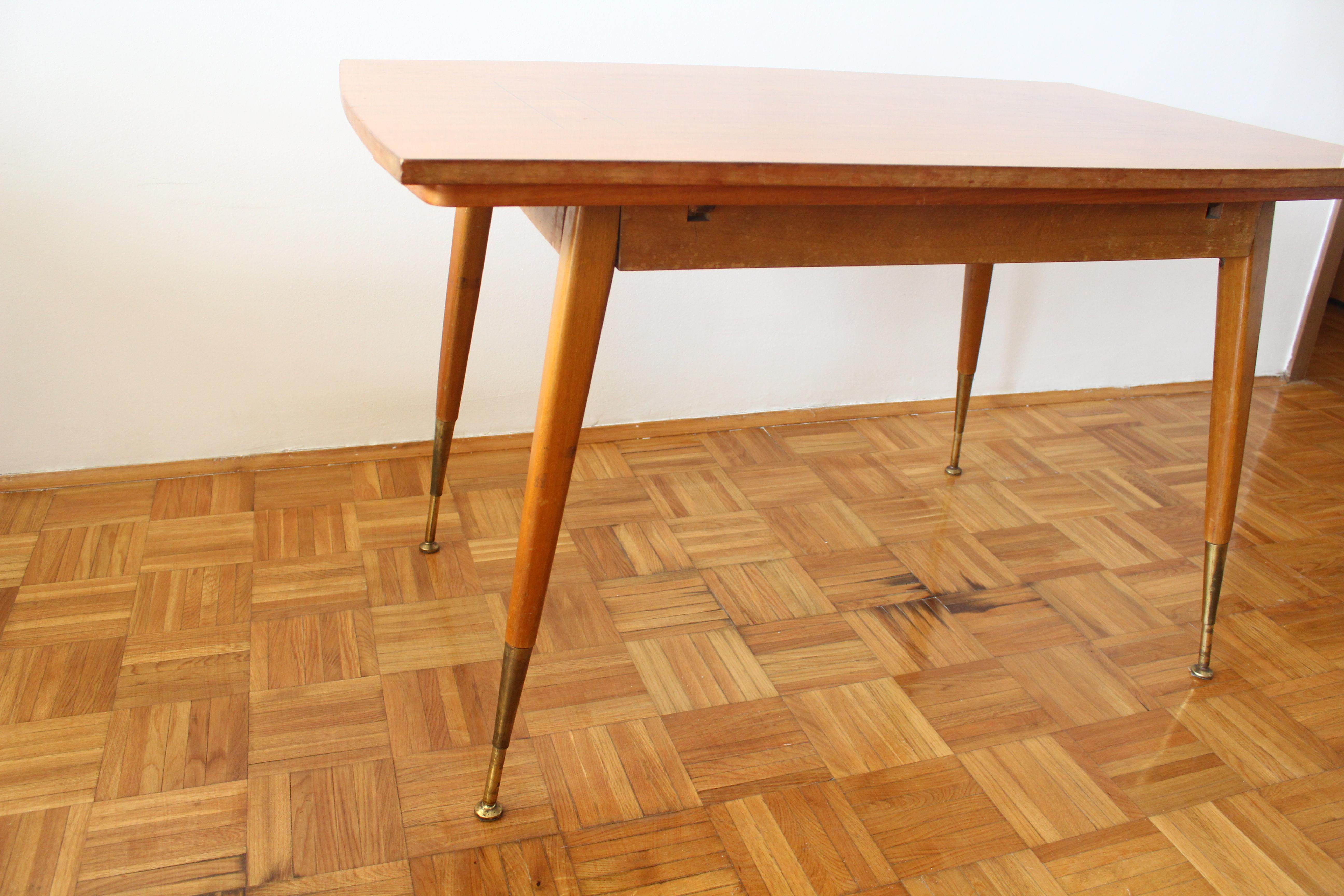 Italian Adjustable Dining Table 1950s For Sale 2