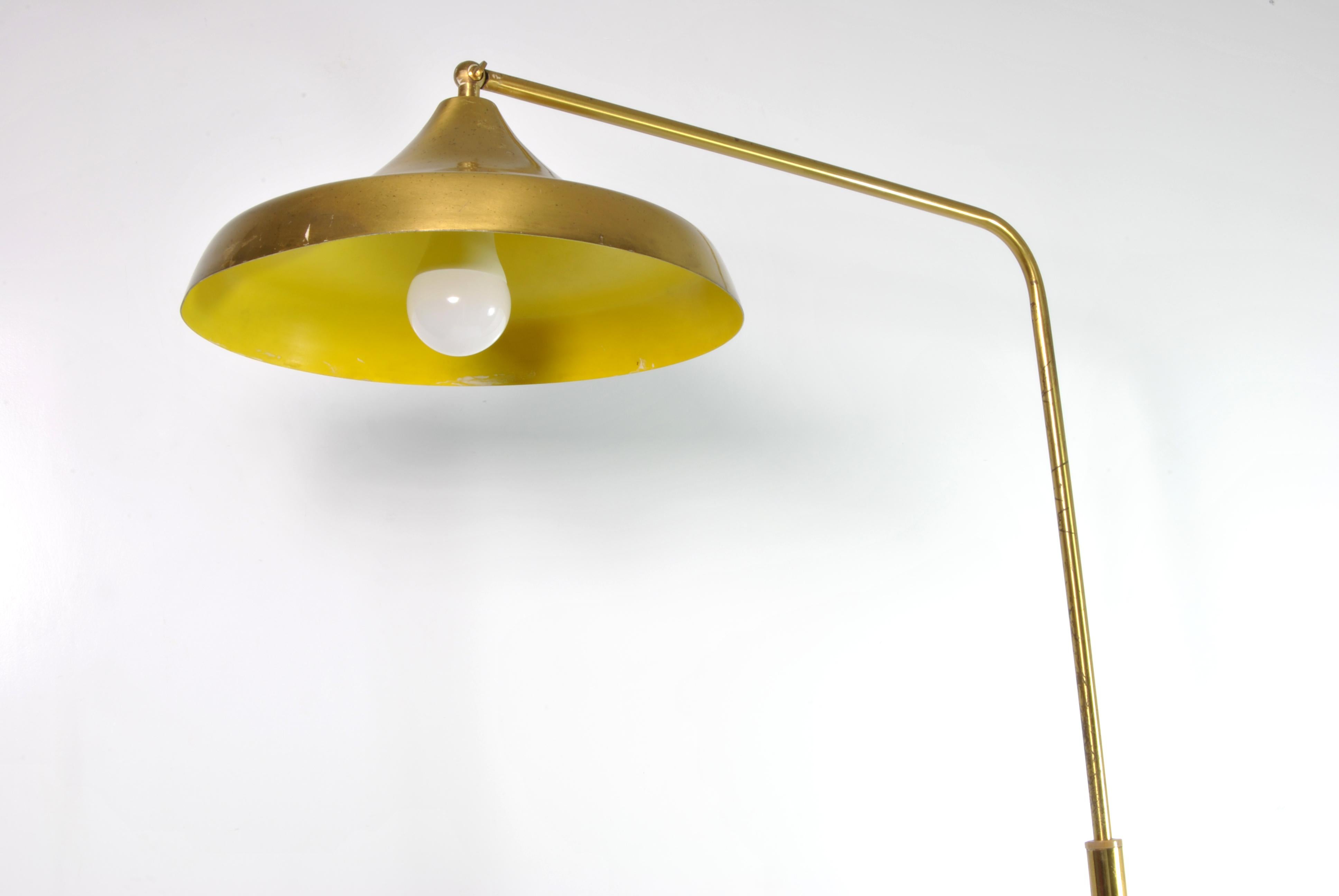 Mid-Century Modern Italian Adjustable Floor Lamp by Fontana Arte, 1960