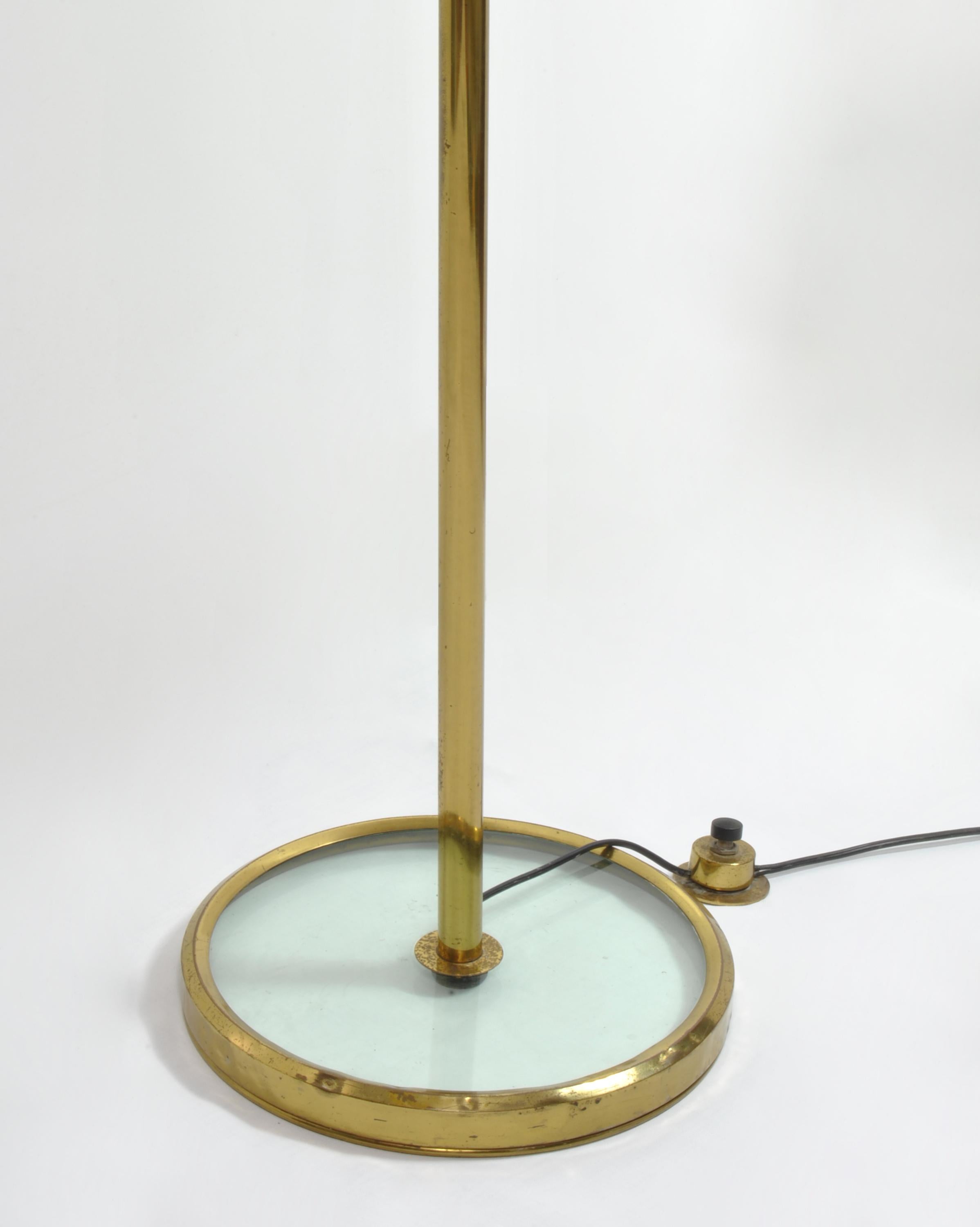 Brass Italian Adjustable Floor Lamp by Fontana Arte, 1960