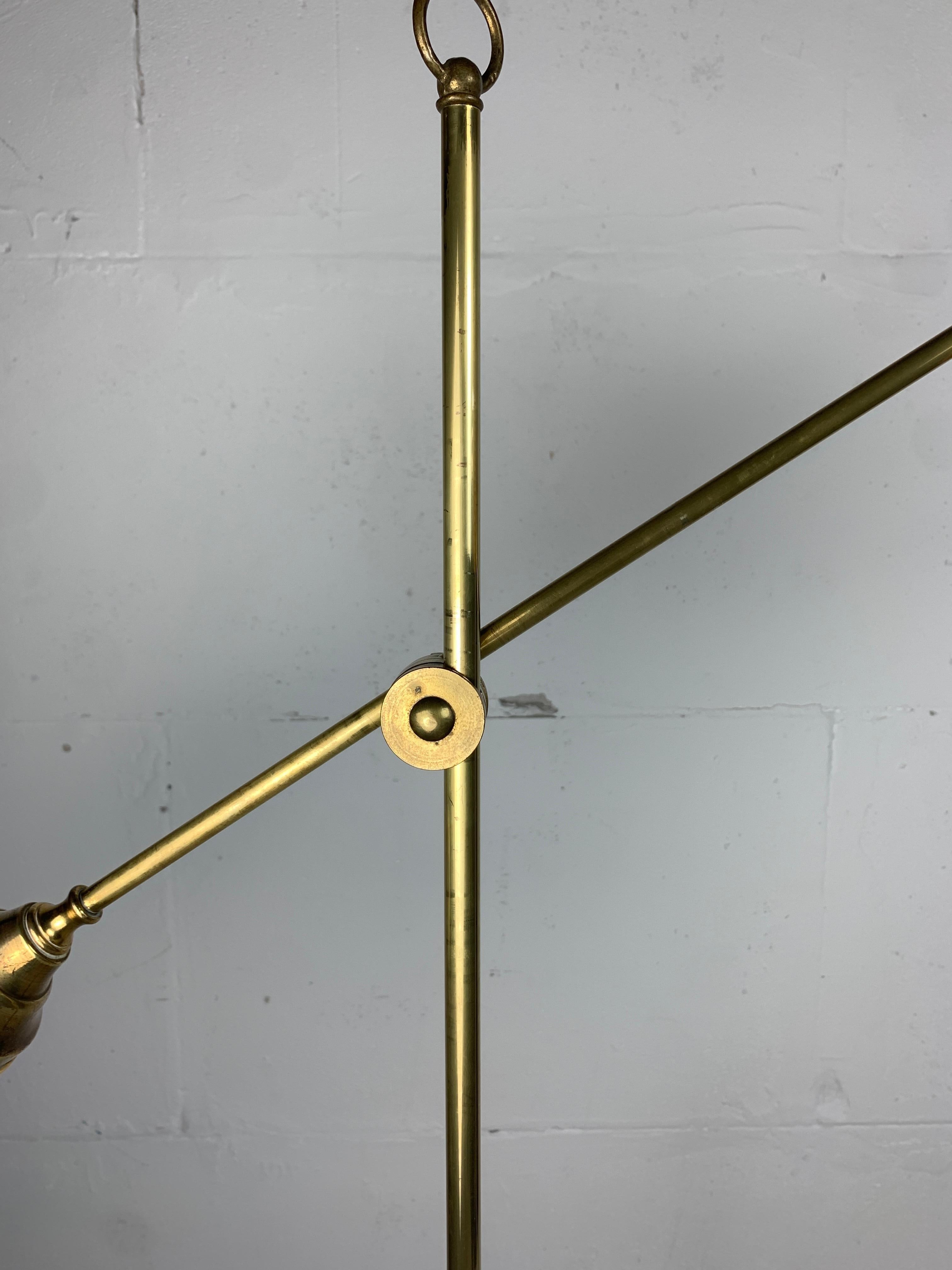 Italian Adjustable Floor Lamp in Pencil Reed, Bamboo, Rattan and Brass, 1970s 10