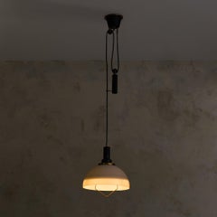 Suspension italienne réglable avec interrupteur à bascule, attribuée à Stilnovo, années 1960