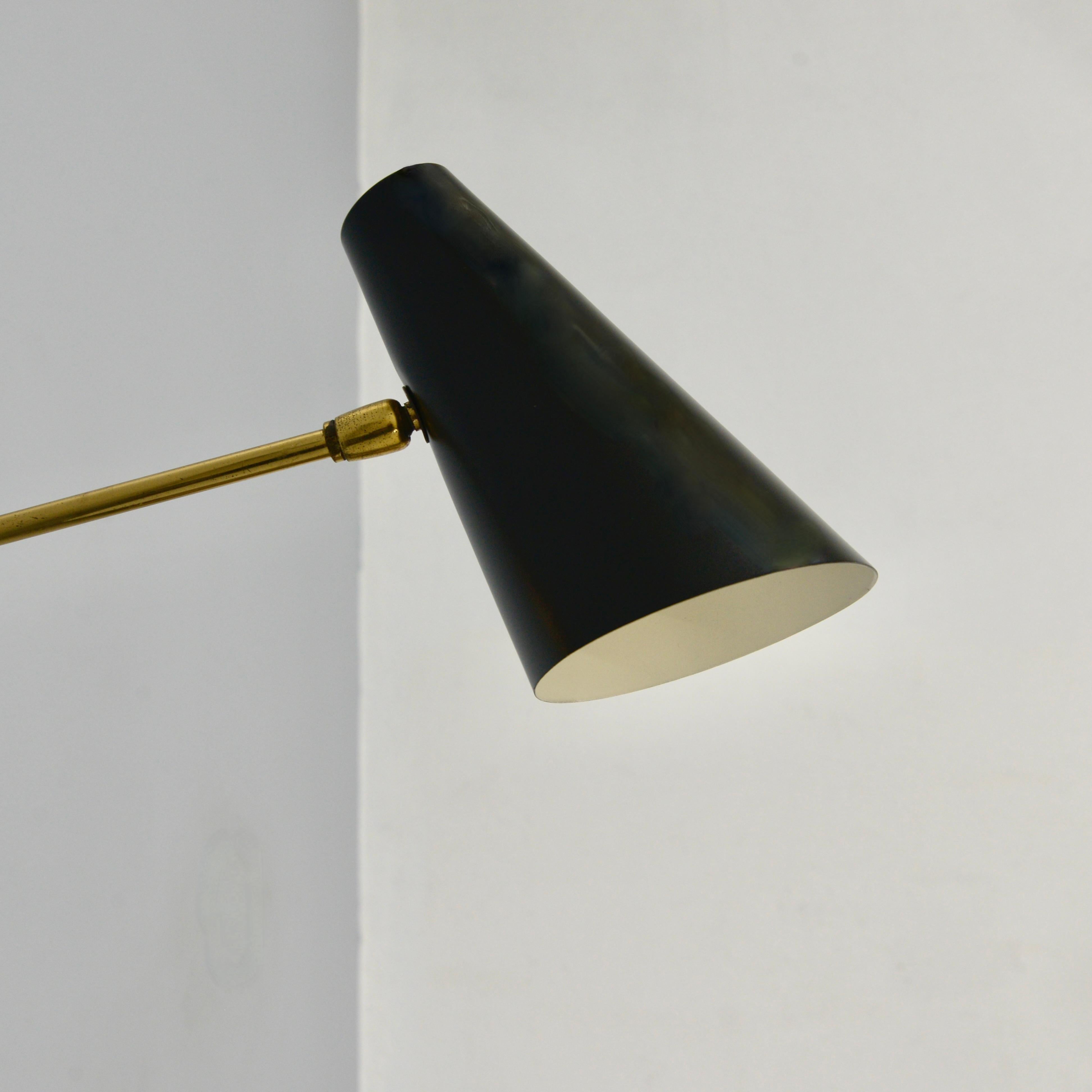 Mid-Century Modern Italian Adjustable Sconce with Pull String Switch