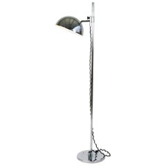 Italian Adjustable Space Age Reggiani Style Chrome Floor Lamp