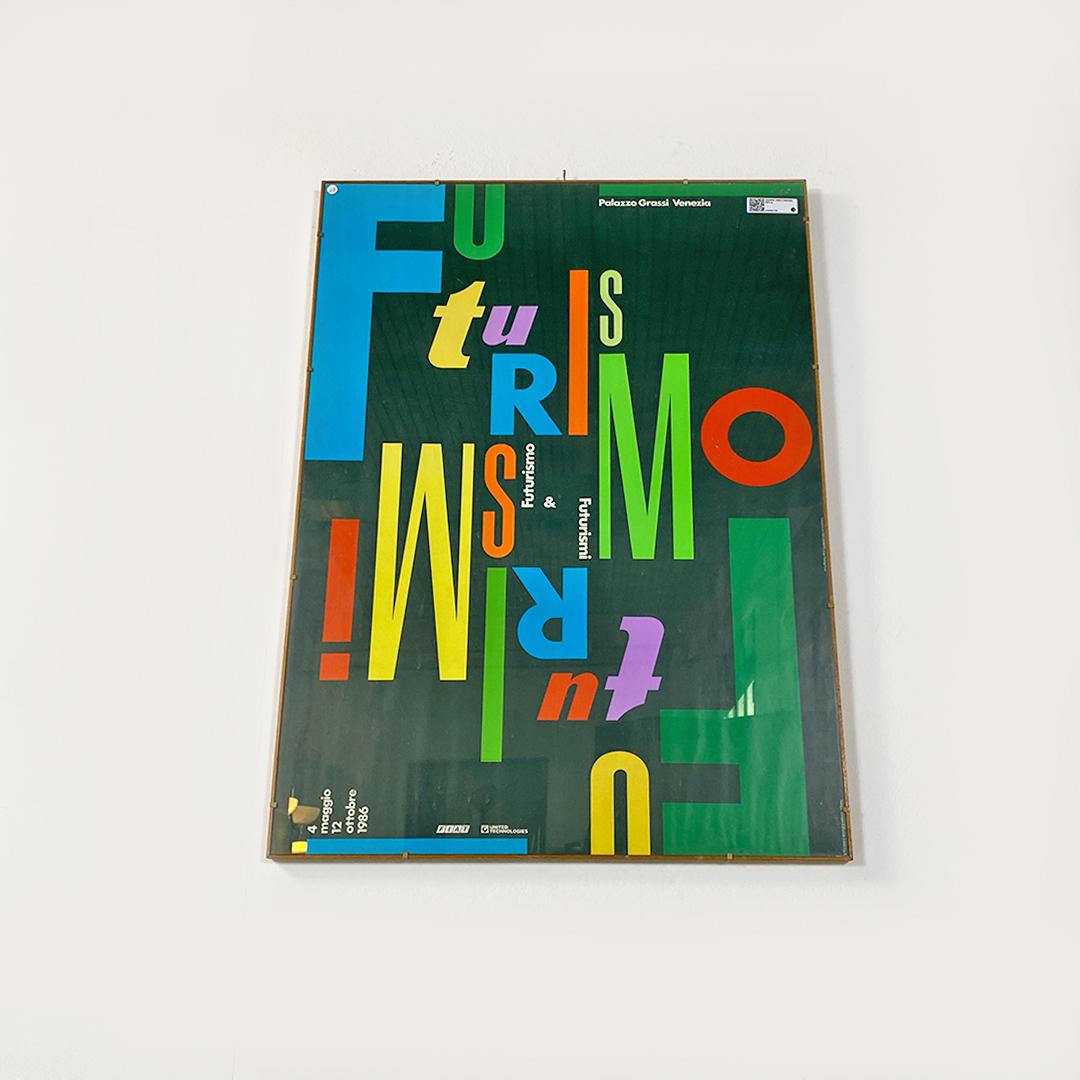 Italienischer Werbedruck von Pierluigi Cerri und Fabbri für eine Ausstellung, 1986 (Moderne) im Angebot