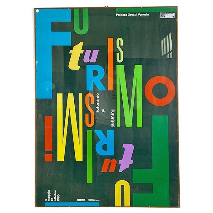 Italian Advertising Print by Pierluigi Cerri and Fabbri for an Exhibition, 1986 For Sale