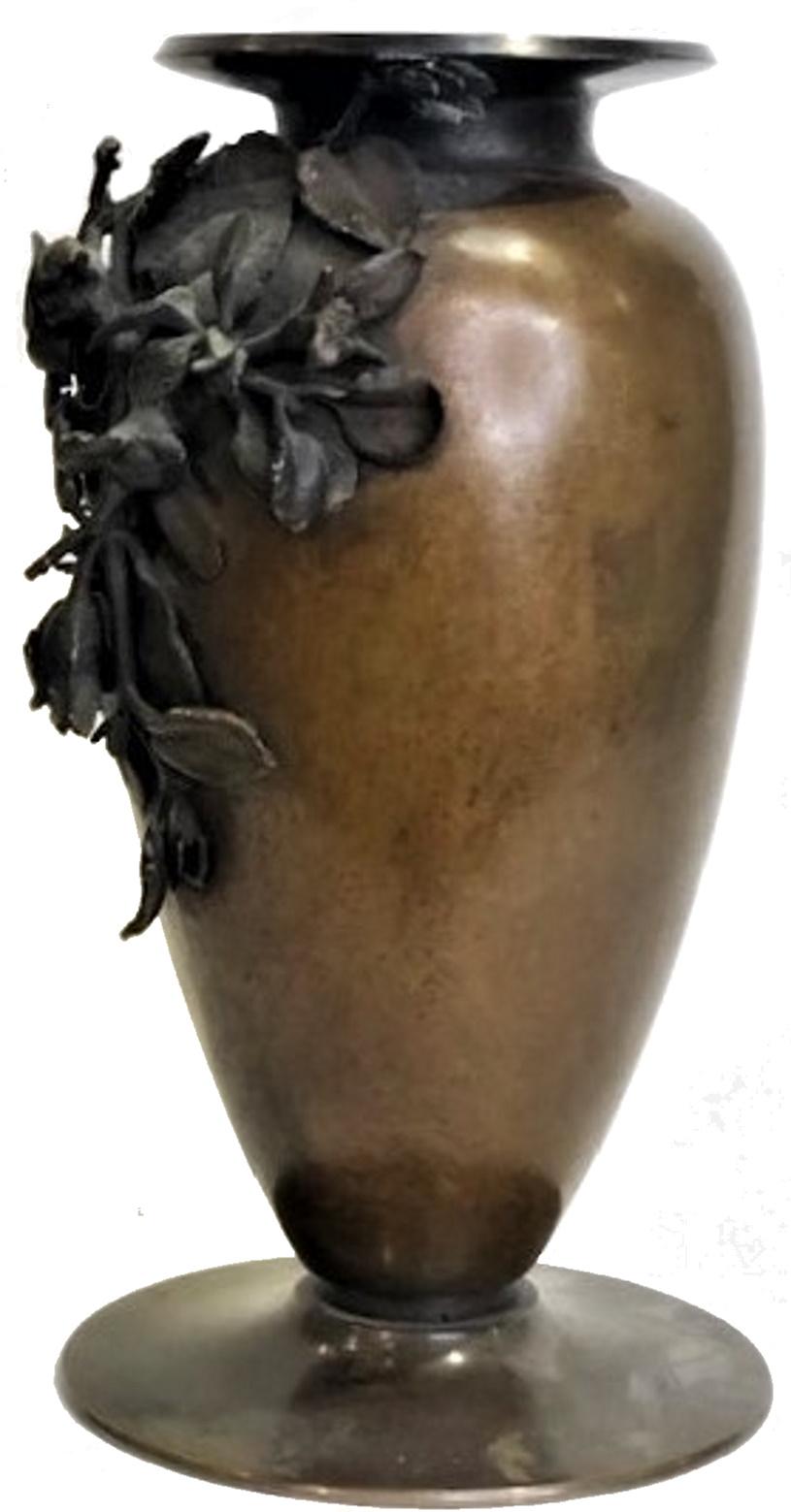 Aesthetic Movement Italian Aesthetic Period Bronze Vase, Late 19th Century