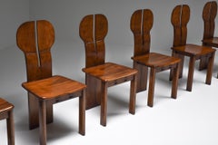 Italian Afra & Tobia Scarpa "Africa" Dining Chairs for Maxalto, circa 1975