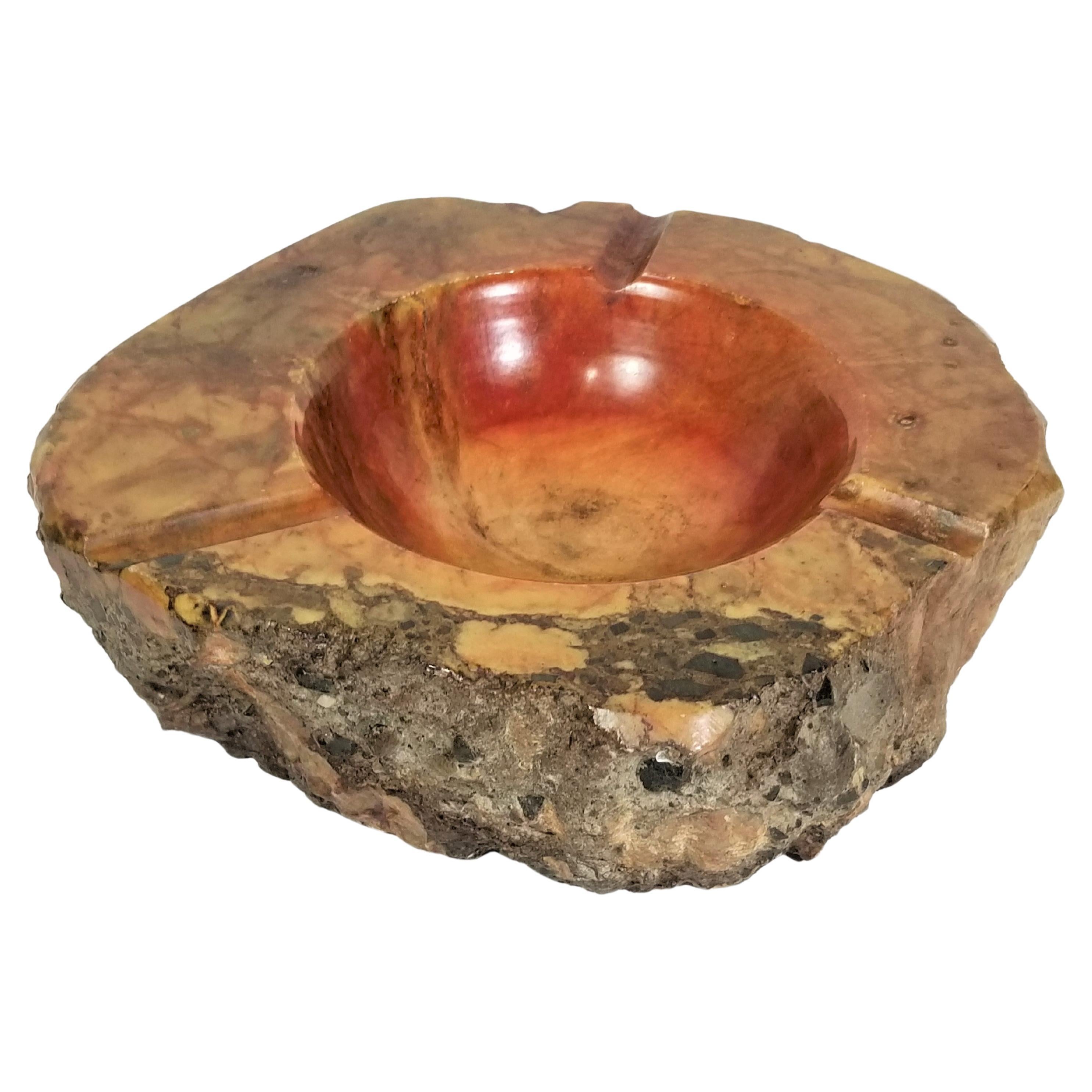 Italian Alabaster Ashtray Made in Italy For Sale