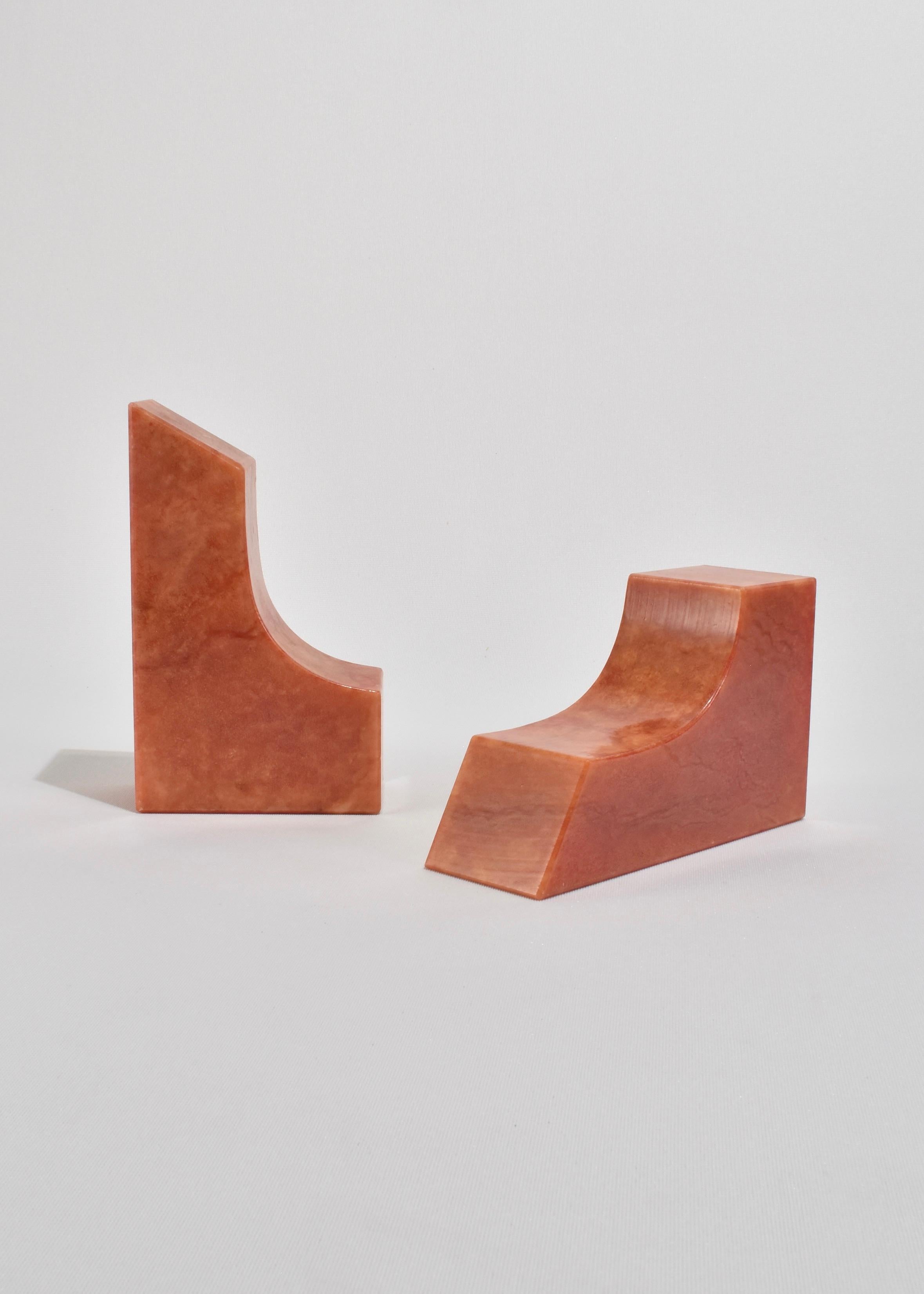 Italian Alabaster Bookends For Sale 1