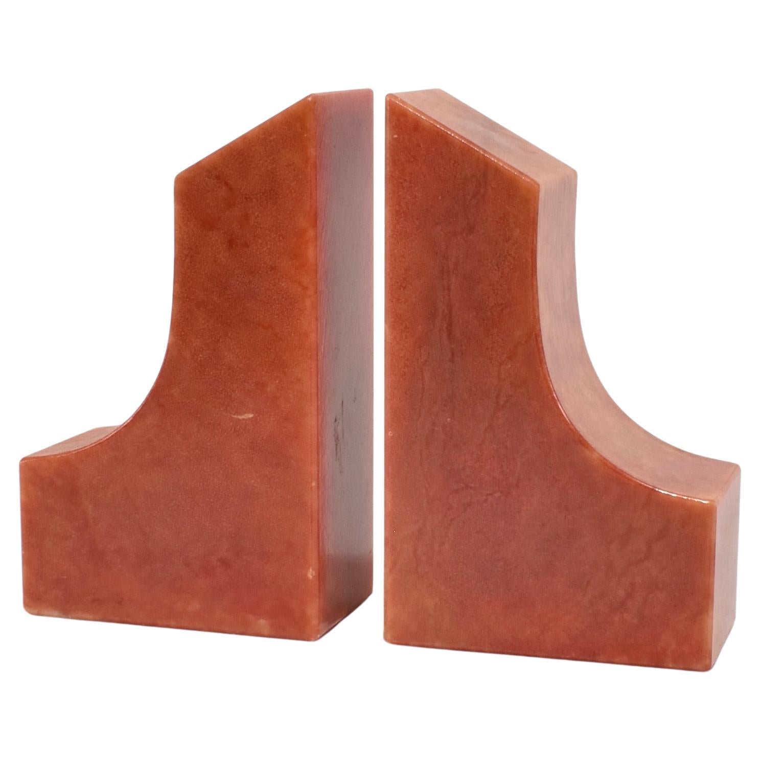 Italian Alabaster Bookends