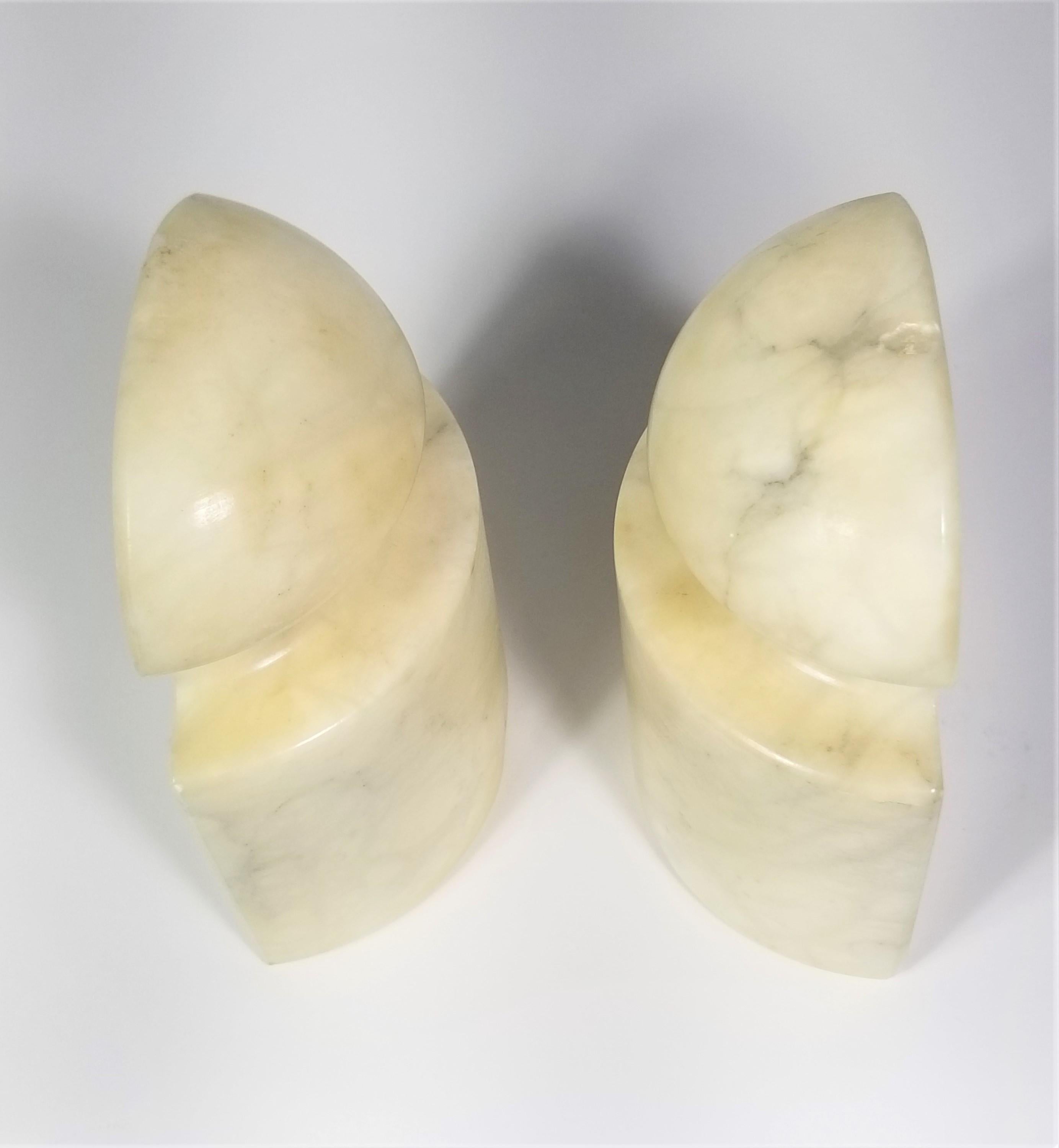 Italian Alabaster Bookends Made in Italy, Mid-Century  7