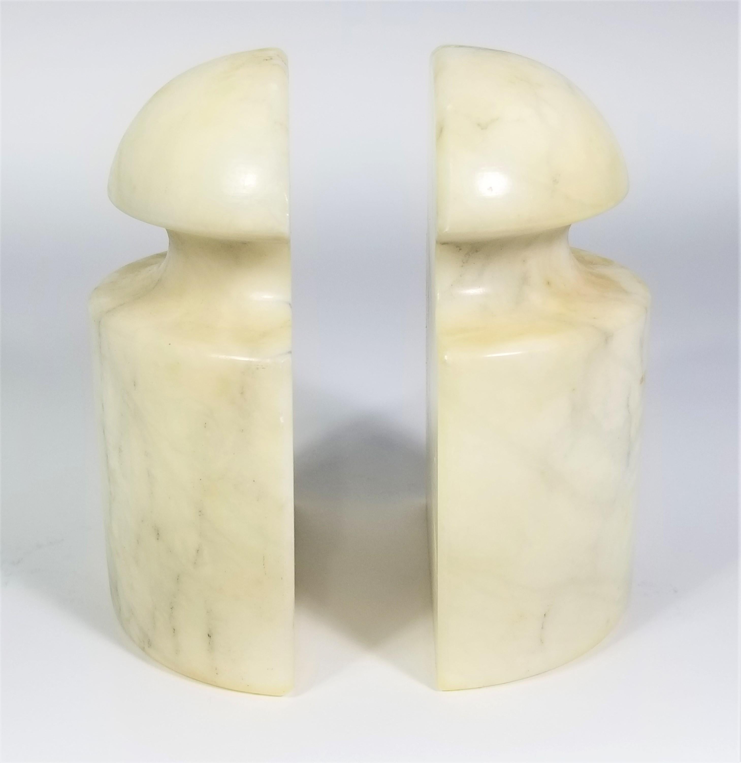 Italian Alabaster Bookends Made in Italy, Mid-Century  12