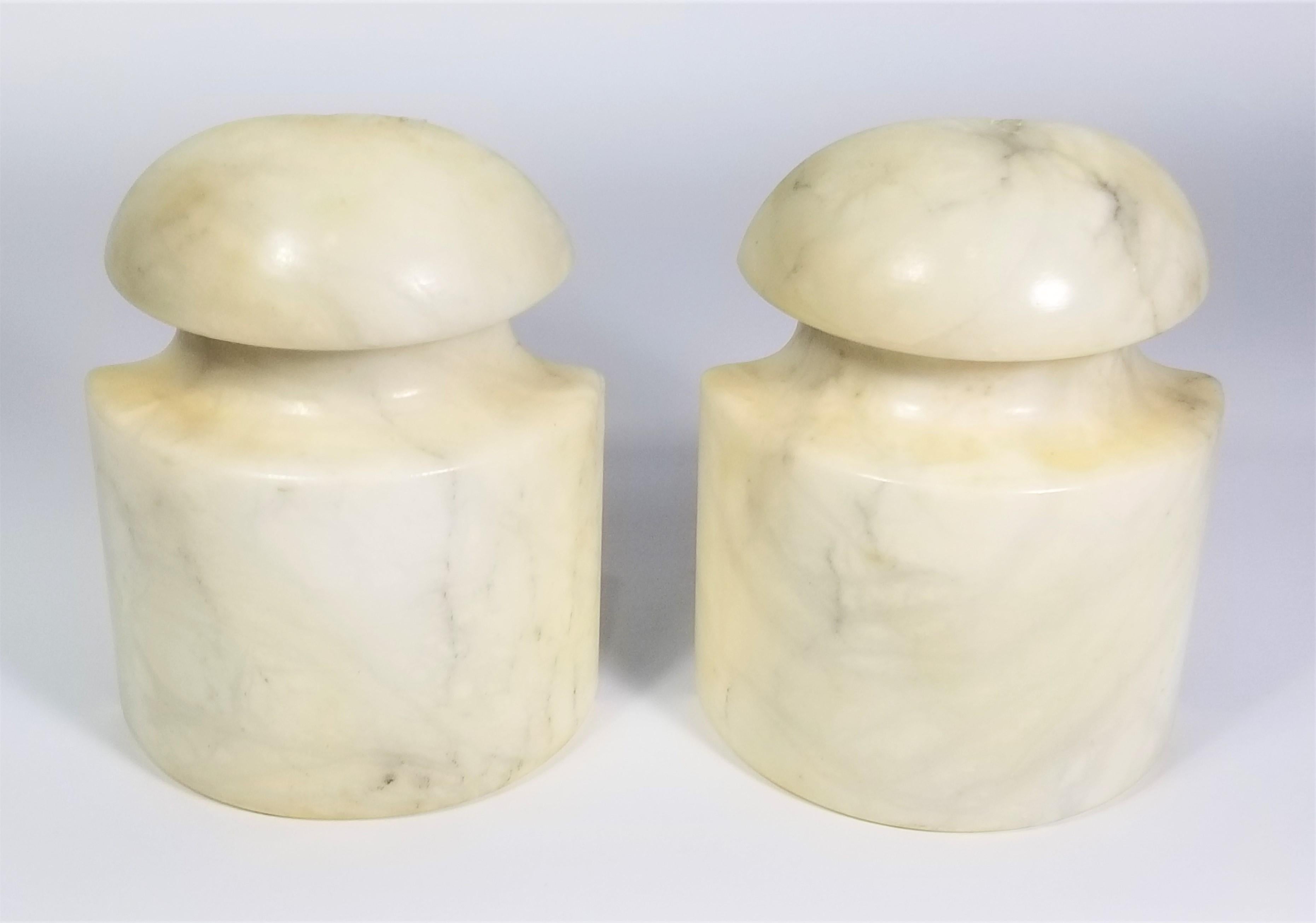 20th Century Italian Alabaster Bookends Made in Italy, Mid-Century 
