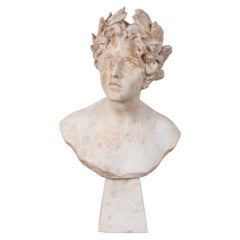 Italian Alabaster Bust of Victory