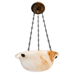 Italian Alabaster Light Fixture
