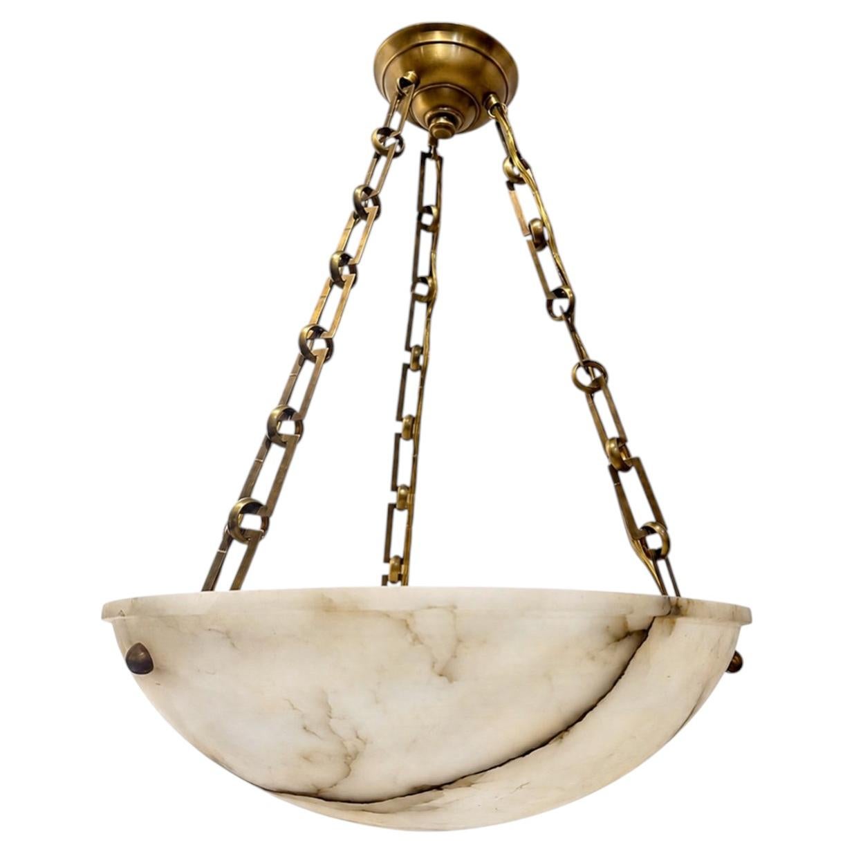 Italian Alabaster Light Fixture