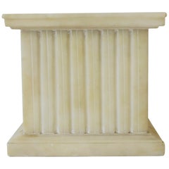 Italian Alabaster Marble Column Pedestal