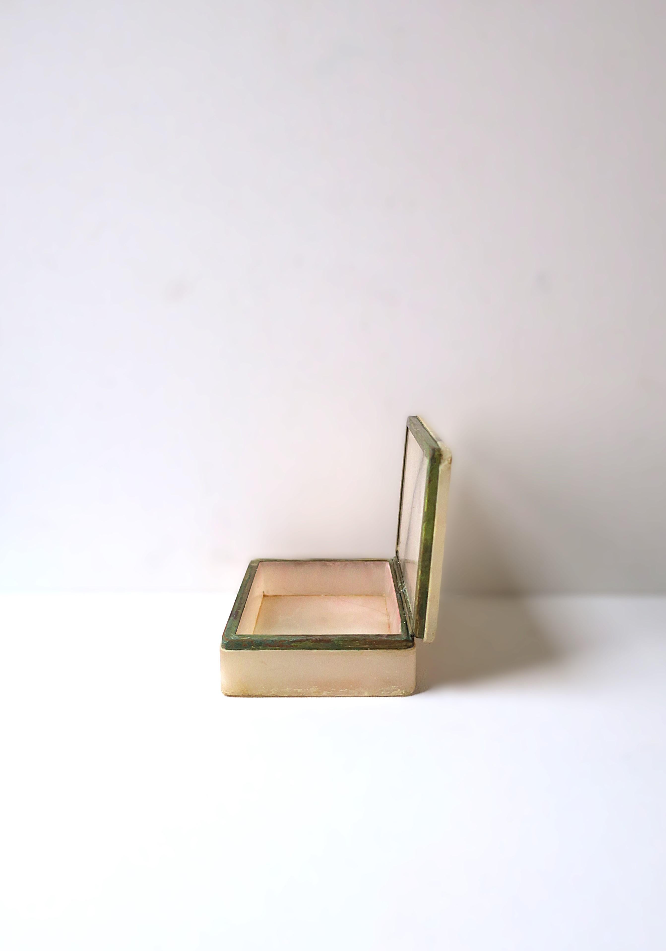 Italian Alabaster Marble Jewelry Box 4