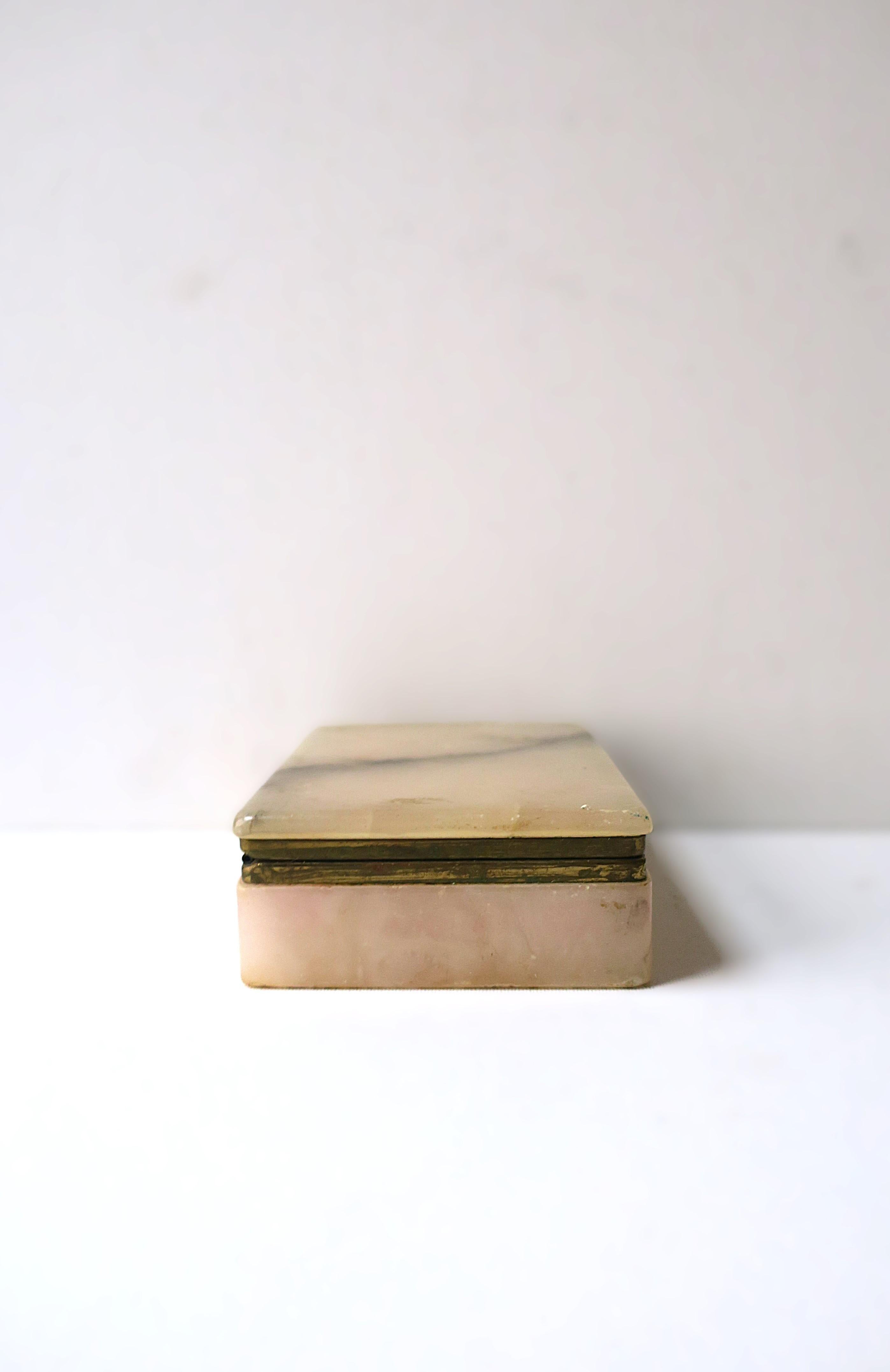 Italian Alabaster Marble Jewelry Box 6