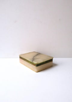 Italian Alabaster Marble Jewelry Box