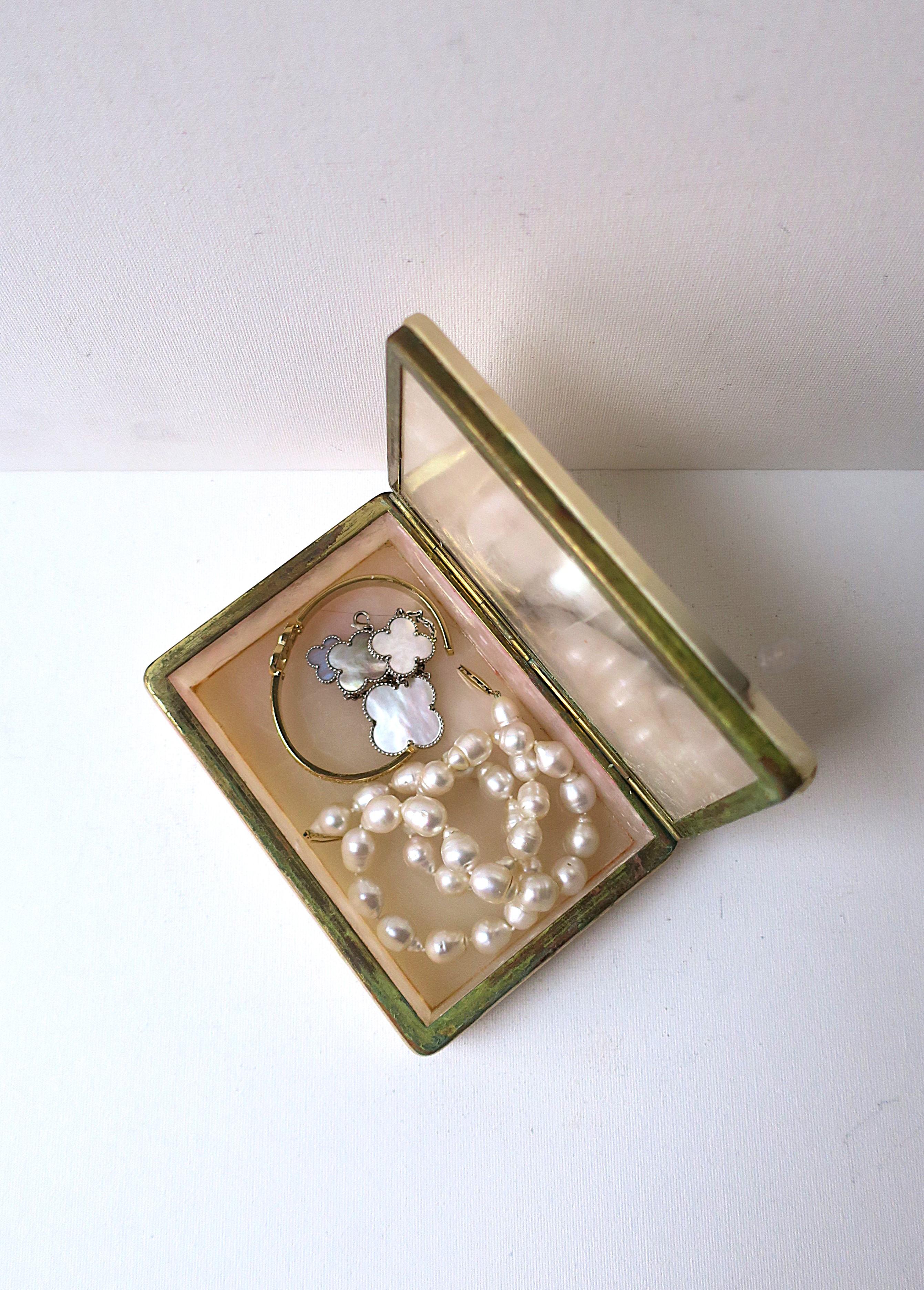 20th Century Italian Alabaster Marble Jewelry Box