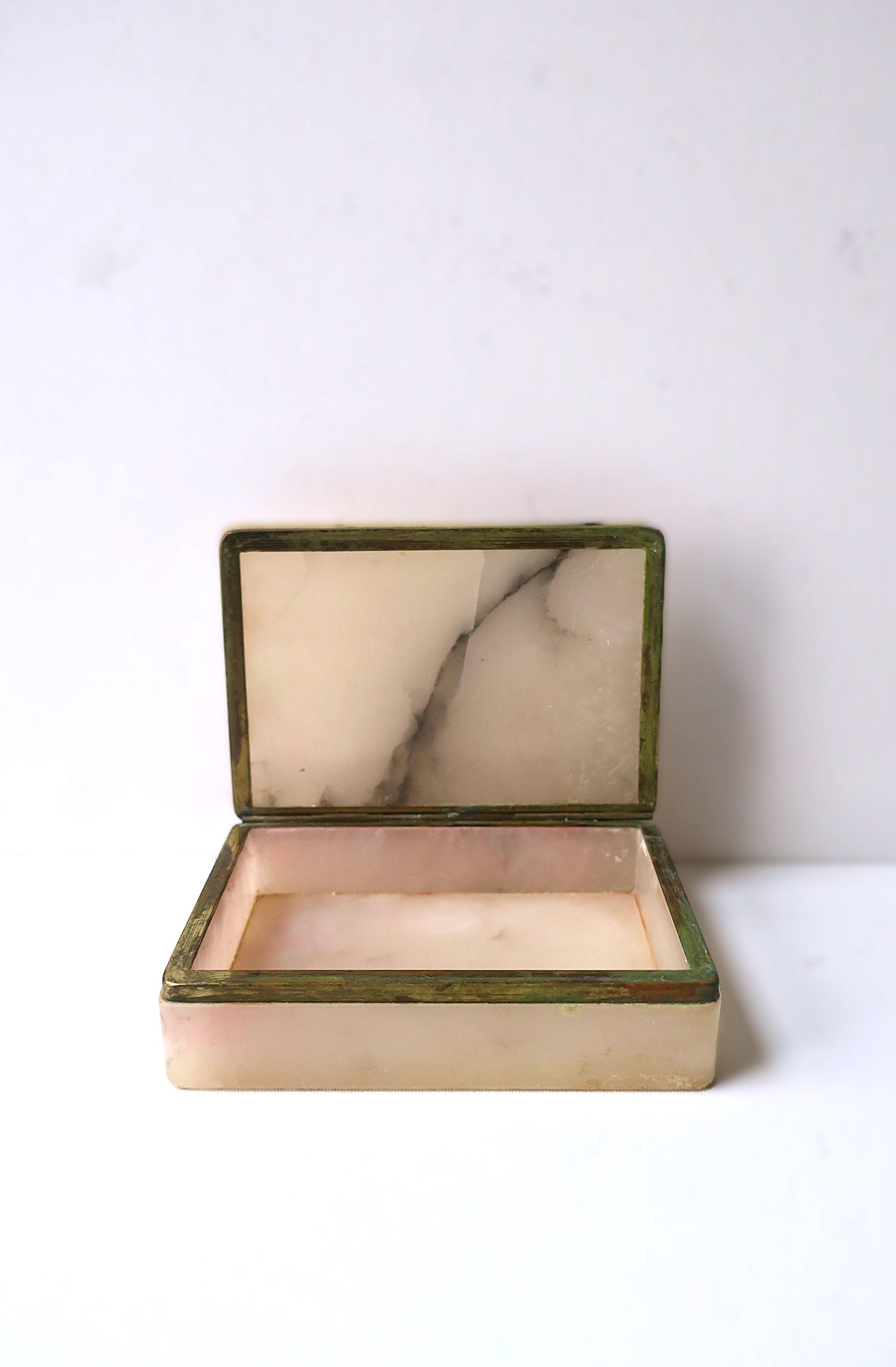 Italian Alabaster Marble Jewelry Box 2