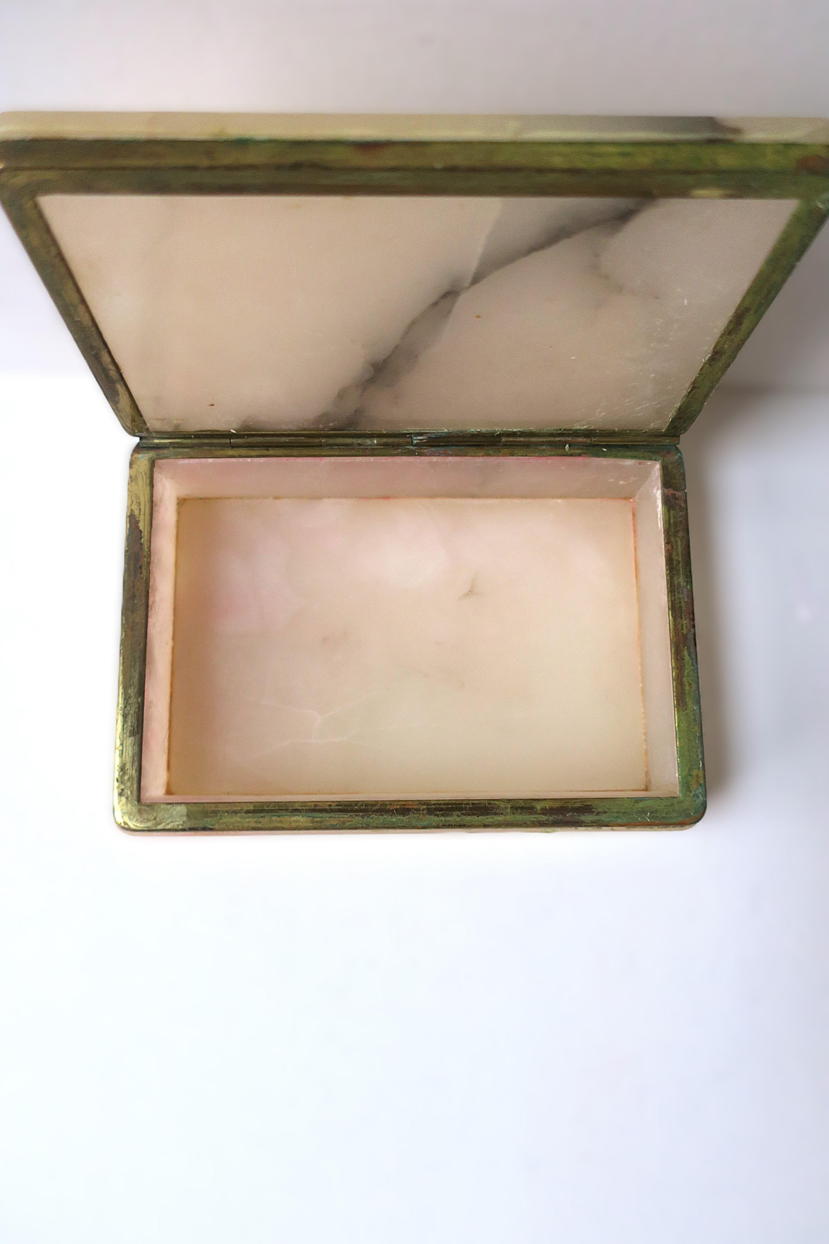 Italian Alabaster Marble Jewelry Box 3