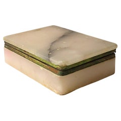 Italian Alabaster Marble Jewelry Box