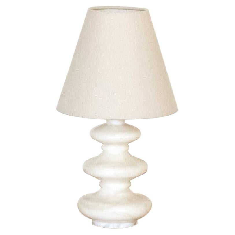 Italian Alabaster Tiered Table Lamp