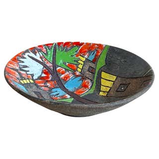 Italian Peasant Village Shell Ceramic For Sale at 1stDibs